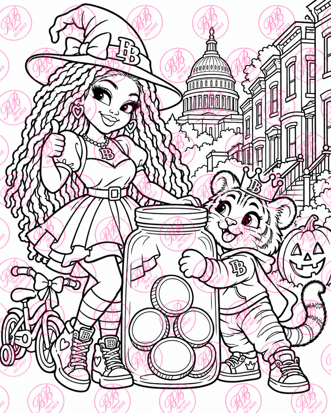 Bonnie & Crown’s DC Halloween Money Hunt | Printable Coloring & Activity Book