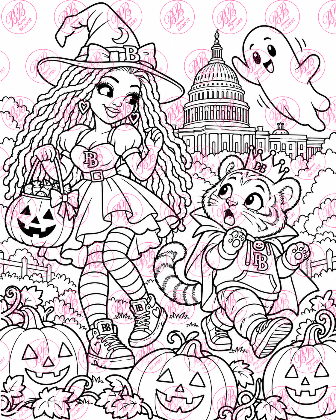 Bonnie & Crown’s DC Halloween Money Hunt | Printable Coloring & Activity Book