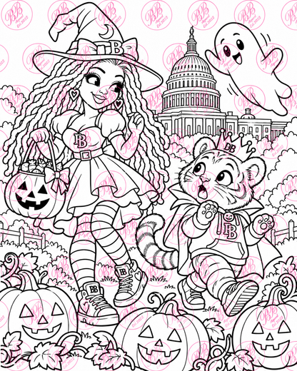 Bonnie & Crown’s DC Halloween Money Hunt | Printable Coloring & Activity Book