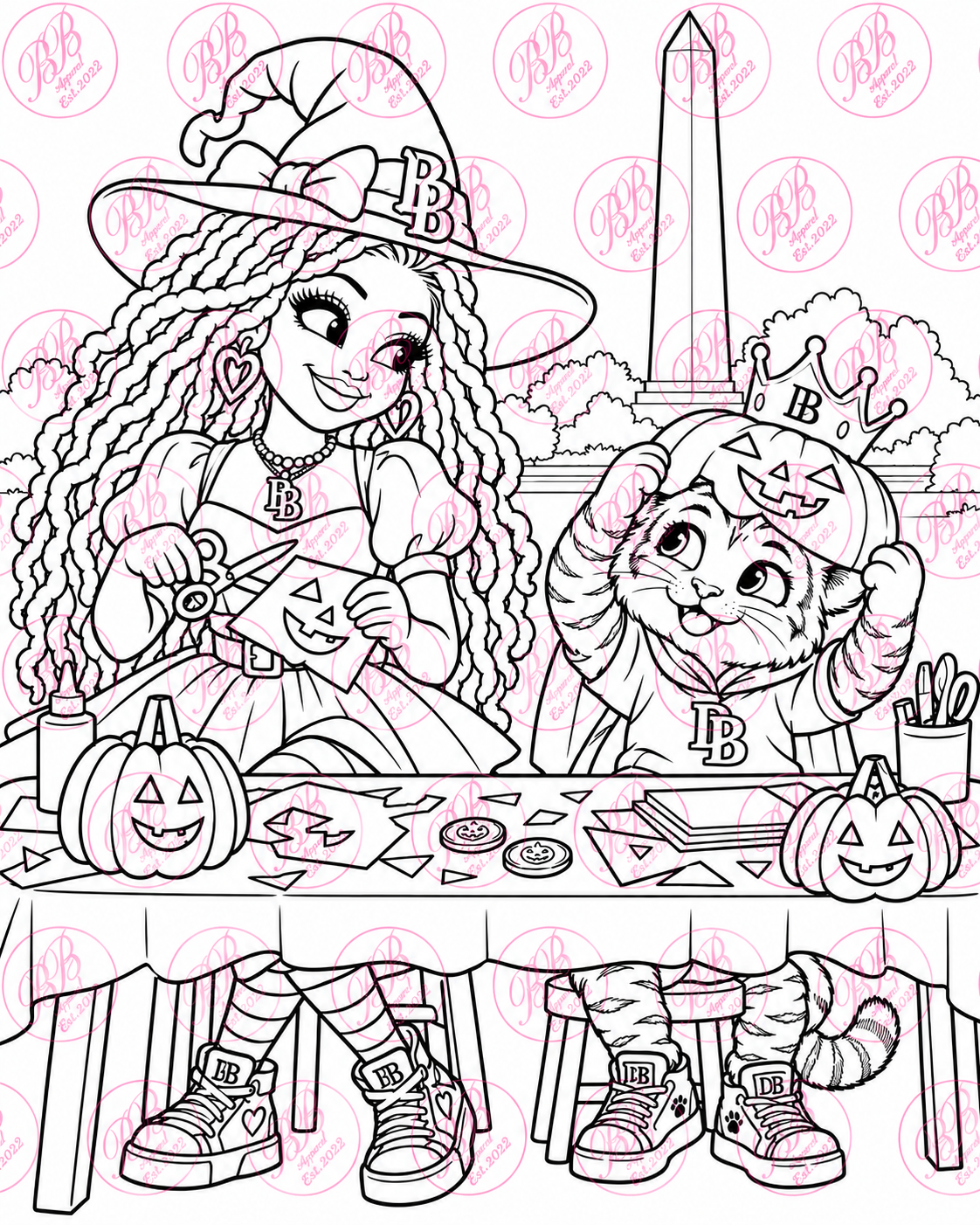Bonnie & Crown’s DC Halloween Money Hunt | Printable Coloring & Activity Book