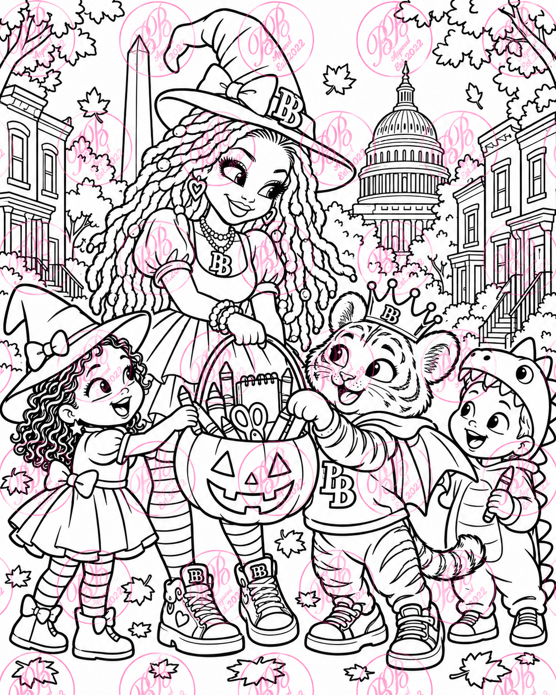 Bonnie & Crown’s DC Halloween Money Hunt | Printable Coloring & Activity Book