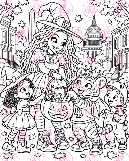 Bonnie & Crown’s DC Halloween Money Hunt | Printable Coloring & Activity Book